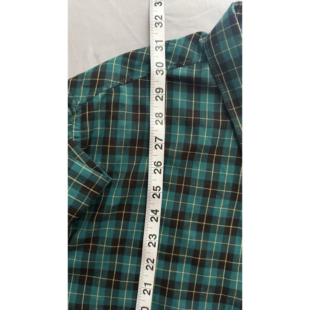 Men's Long Sleeve Plaid‎ Shirt NWT brand Is BILLABONG SZ XXL Green And Black - Picture 6 of 10